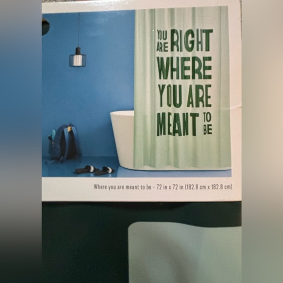 Shower Curtain Target Room Essentials You Are Right Where You Are Meant to be - Picture 3 of 5